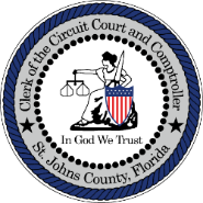 St.Johns County Clerk of Courts seal